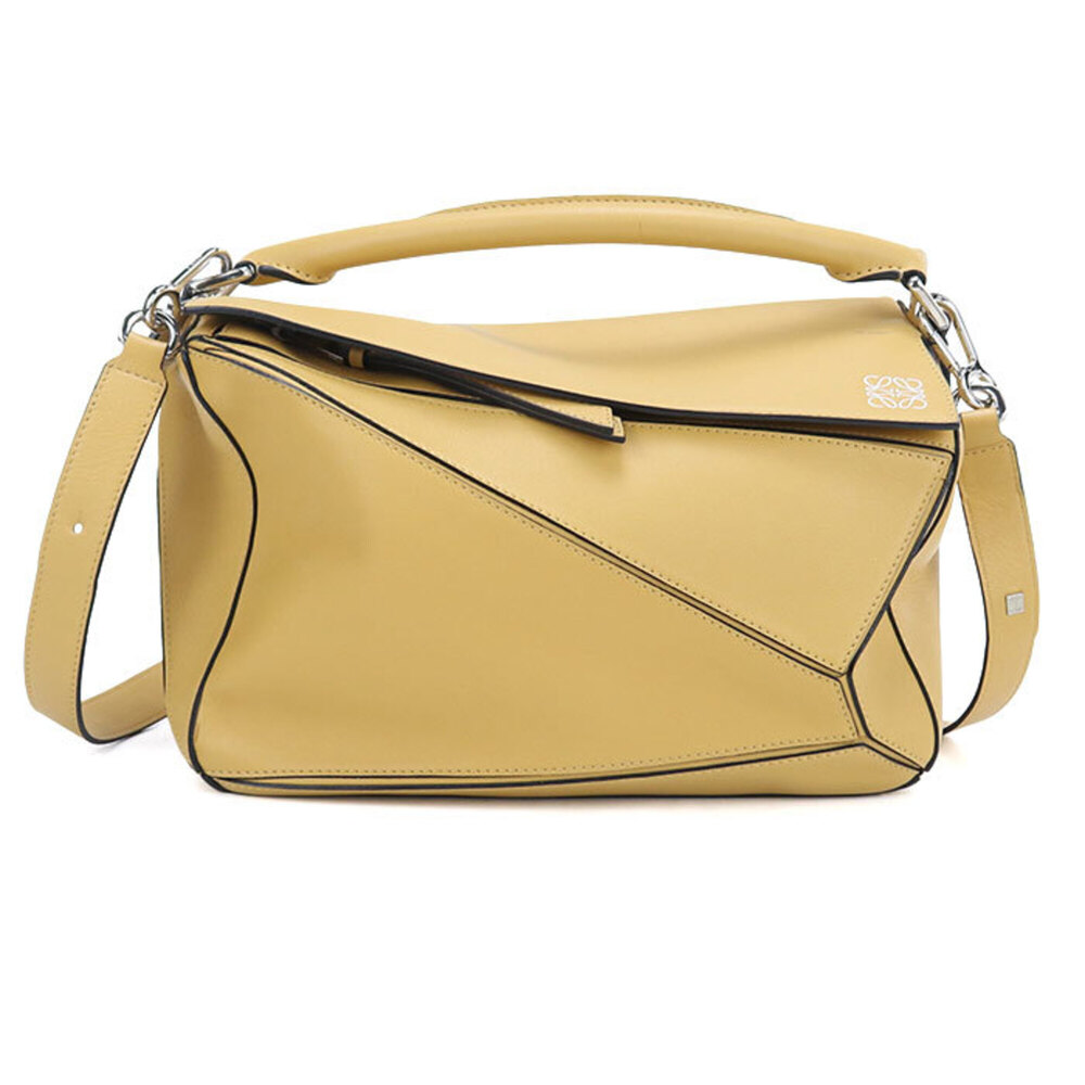 LOEWE Loewe handbag, medium, 2-way, Puzzle design, women's, yellow